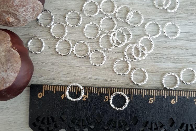кольца соединительные, серебро, фурнитура для украшений