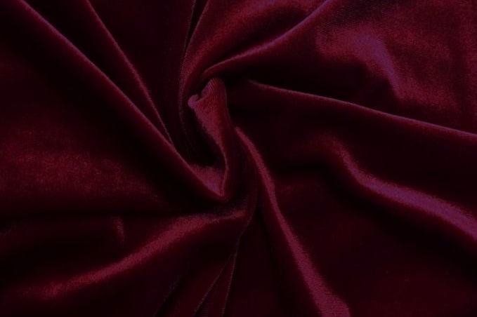 шелковый бархат бардо гранатовый