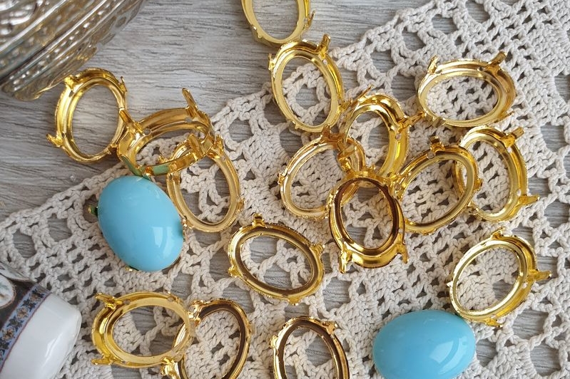 оправа для кристаллов, цапы, касты