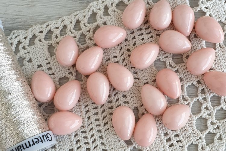 бусины капли, майорка, для сережек