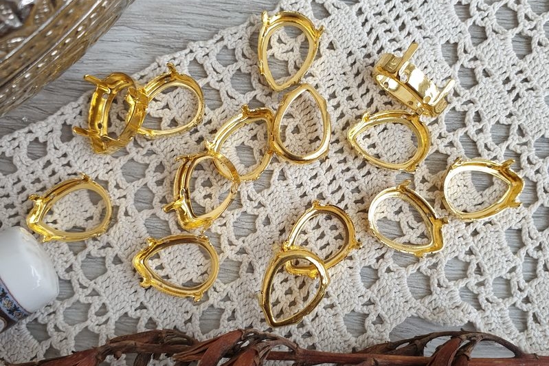 оправа для кристаллов, цапы, касты