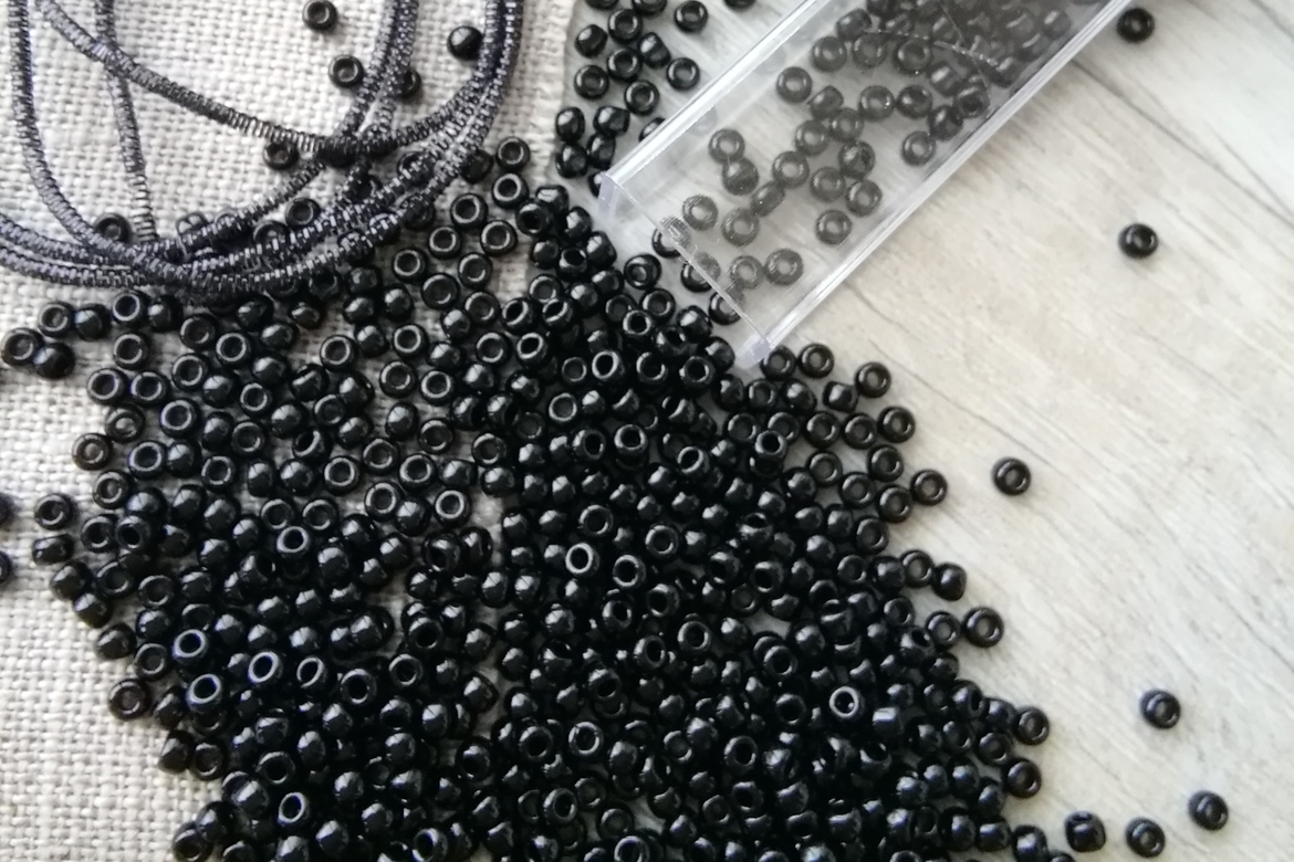 бисер японский toxo черный 0049 размер 8