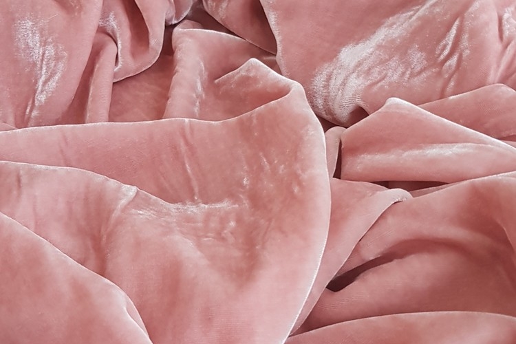 Шёлковый бархат на шифоновой основе