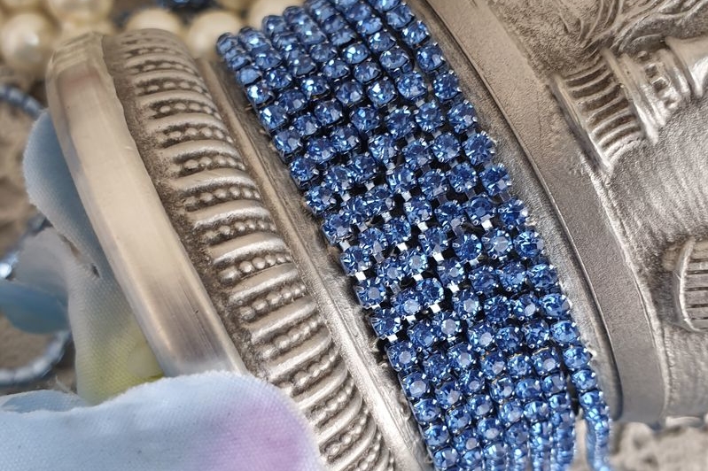 стразовая лента, стразовая цепь