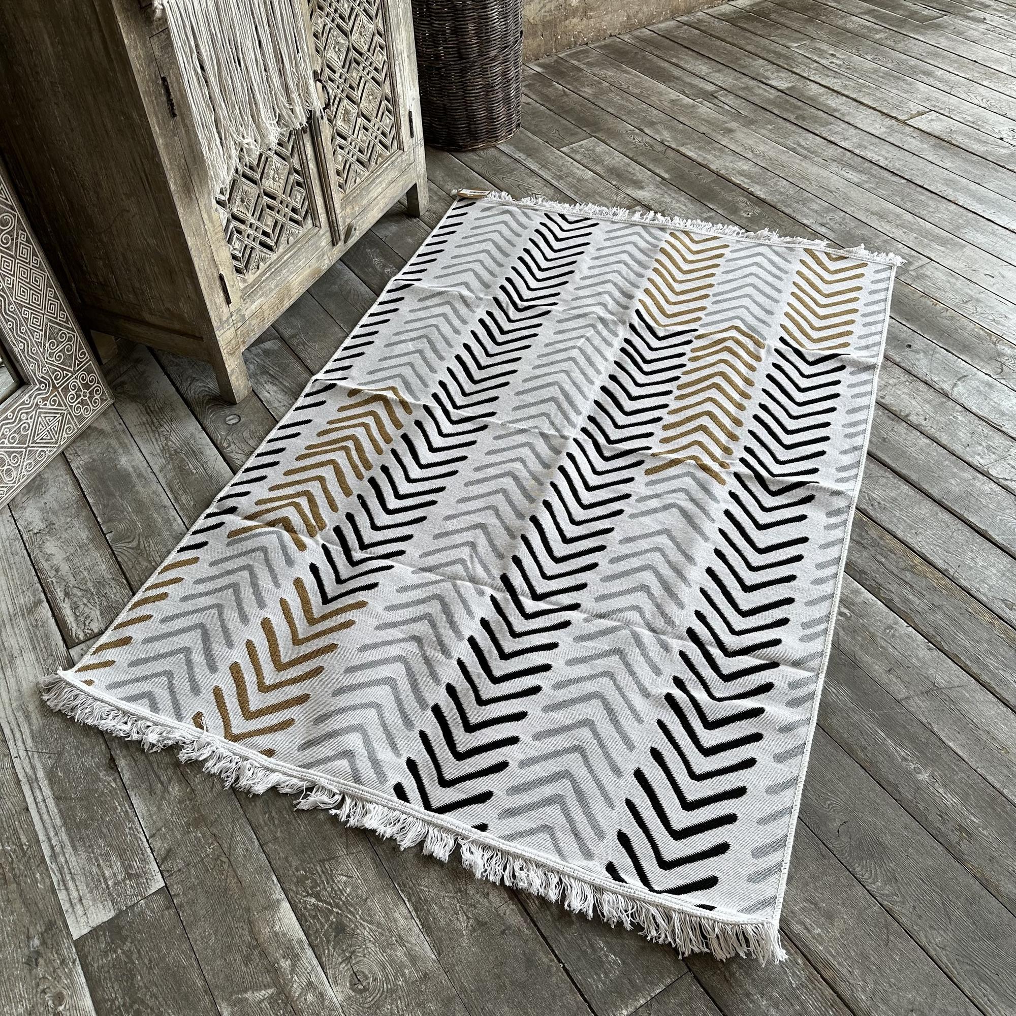 Килим Премиум ECO Hali White Black 120x180 см