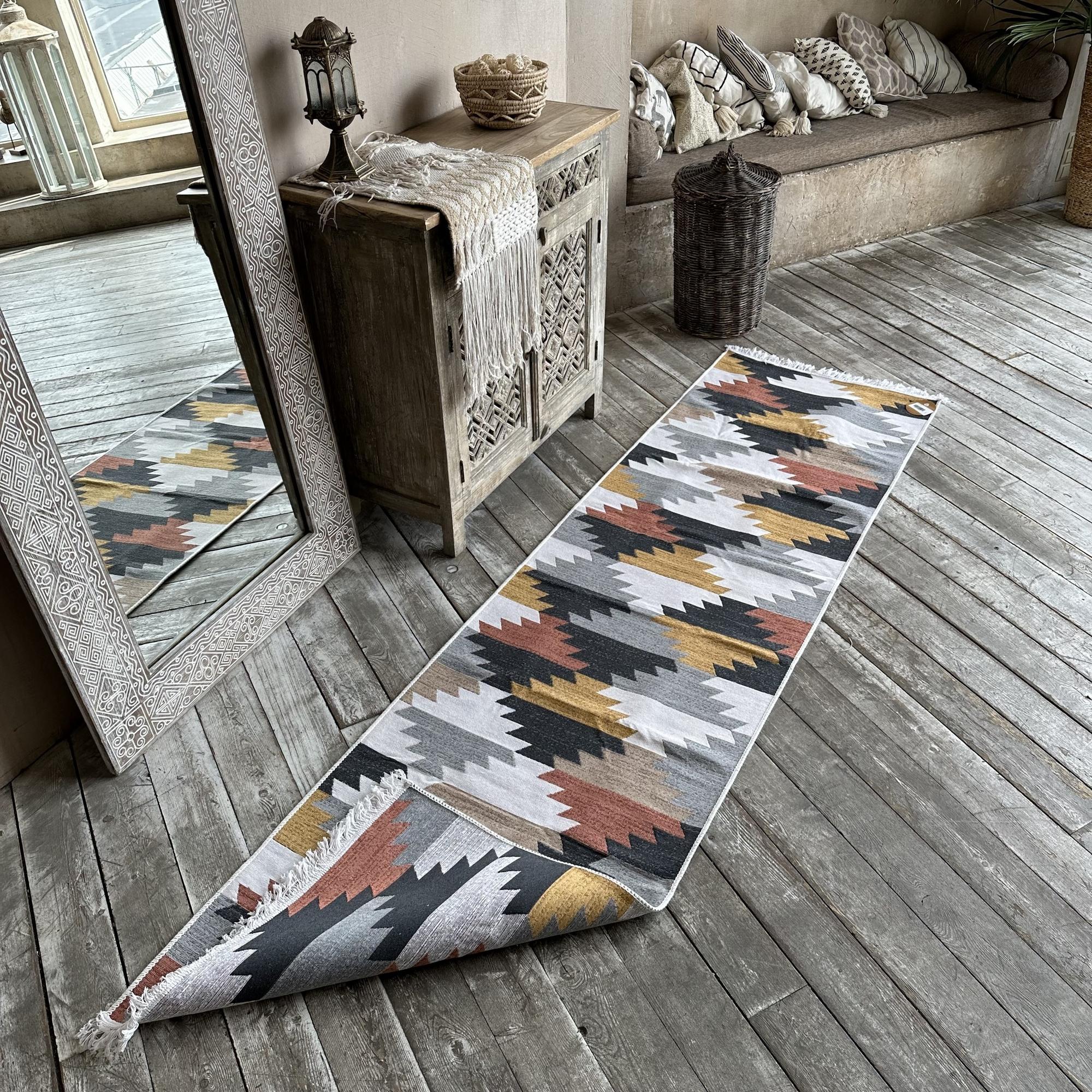 Двусторонняя ковровая дорожка ECO Hali Multy 80х300 см