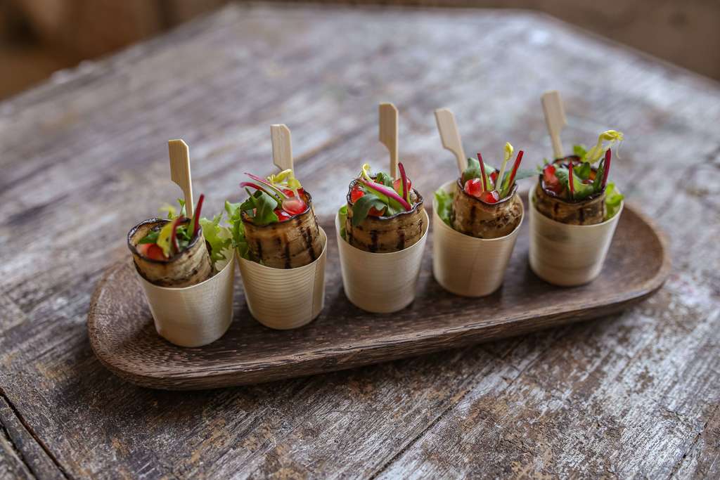 Баклажан с ореховым муссом