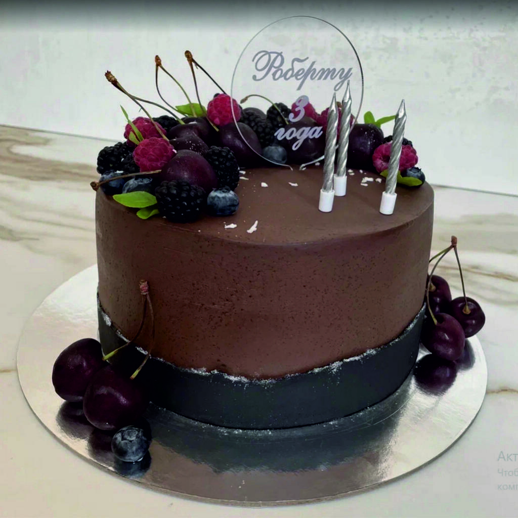 Vegan-ПП торт "Шоколад-Вишня"