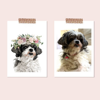 Портрет собаки по фотографии