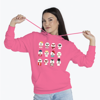 толстовка худи с принтом на заказ с портретом вашей собаки