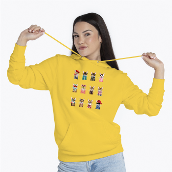 худи с принтом на заказ с портретом вашего кота или кошки