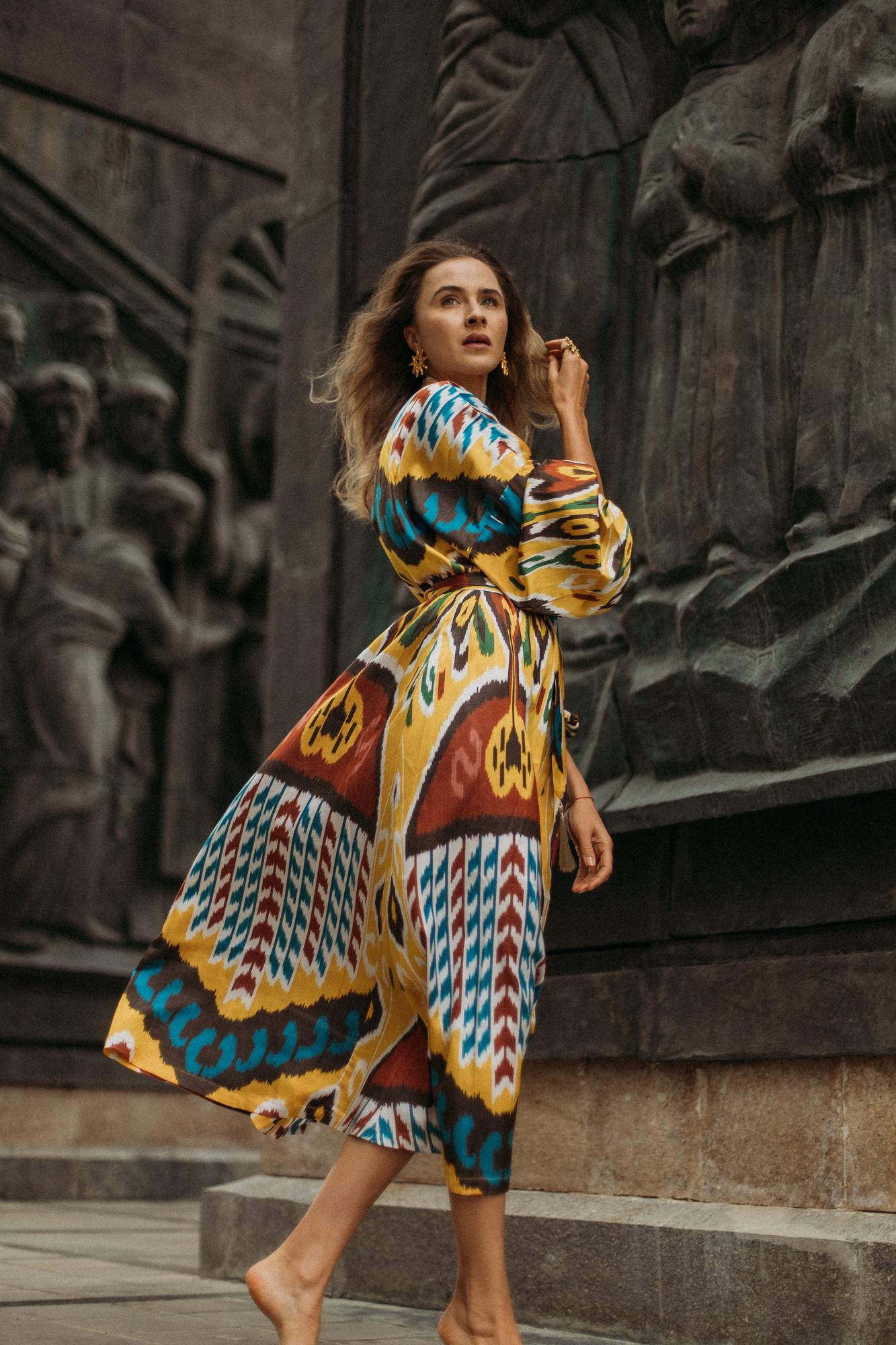 Шелковый кафтан PHOENIX