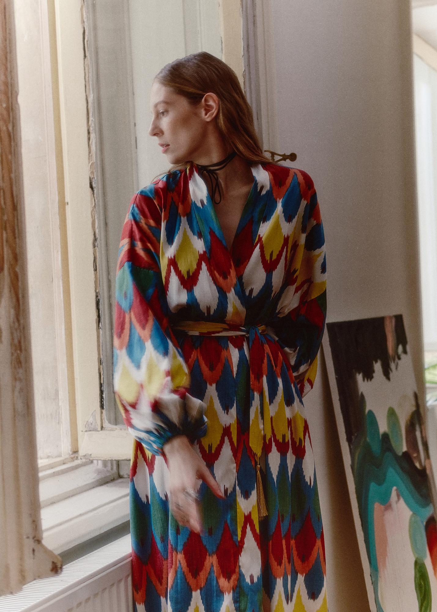 Шелковый кафтан MARISA