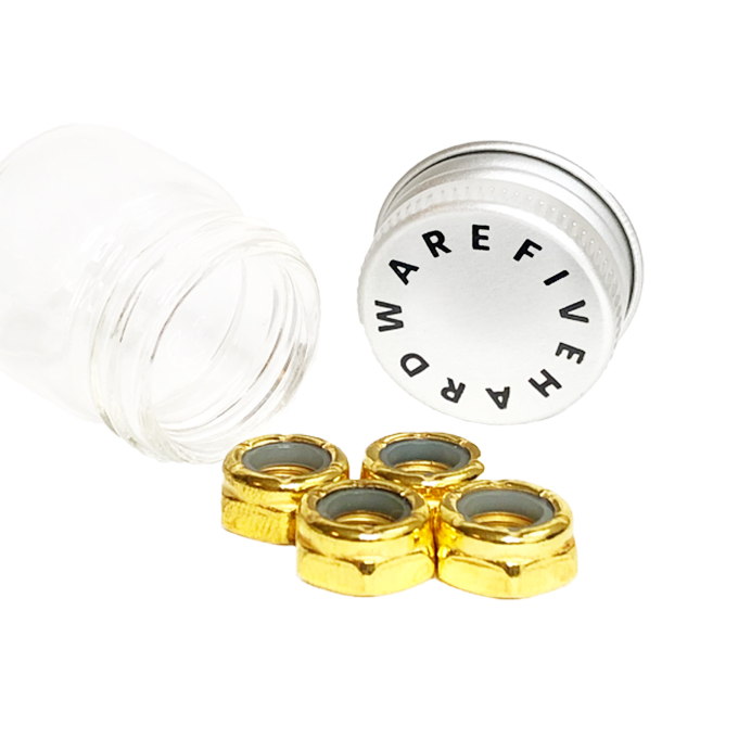 набор Five Hardware гайки на ось 4шт Gold