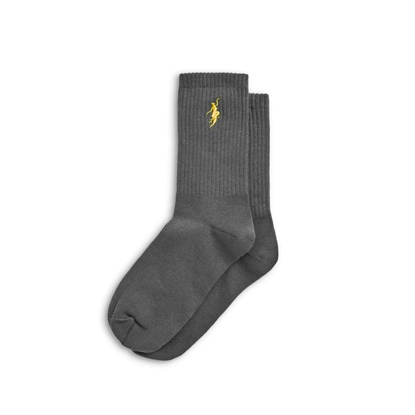 носки Polar Skate Co Rib Socks | No Comply - Graphite / Yellow