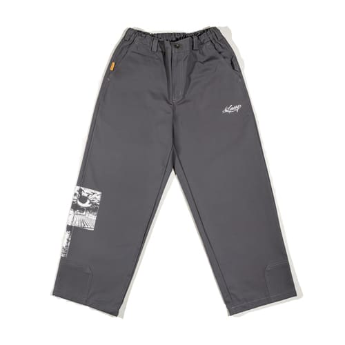 штаны Larry Pants Regular Fit Industrial Print - Grey