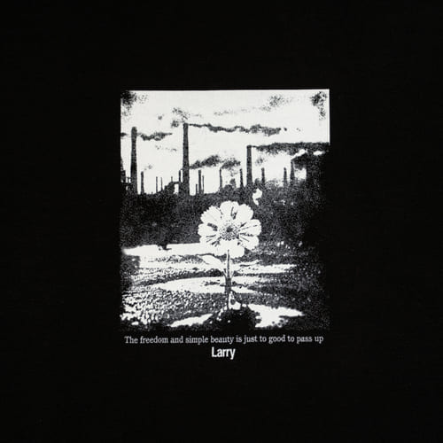 лонгслив Larry Flower - Black