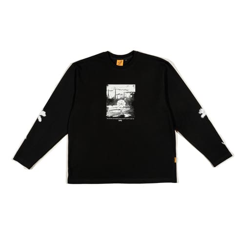 лонгслив Larry Flower - Black