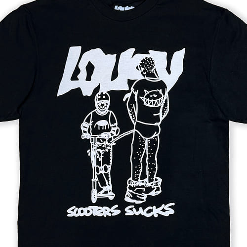 футболка Lousy Scooters Sucks Black