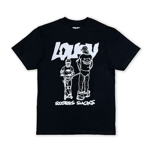 футболка Lousy Scooters Sucks Black