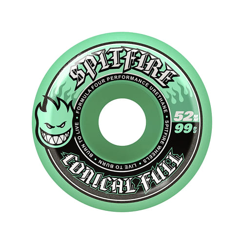 колеса Spitfire F4 99 Conical Full Teal 52mm