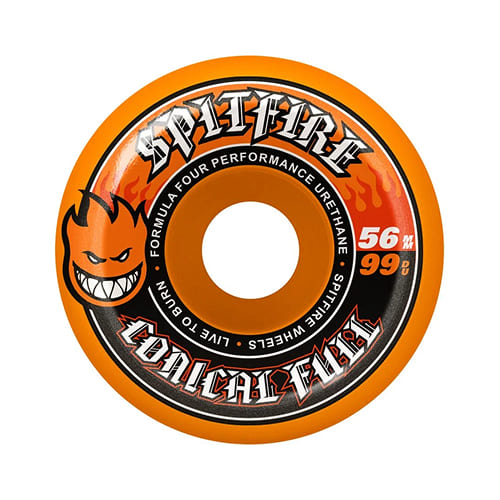 колеса Spitfire F4 99 Conical Full Orange 56mm