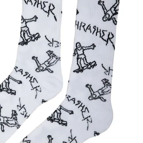 носки Thrasher Magazine Gonz - White