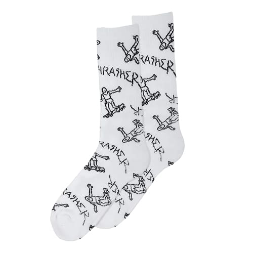 носки Thrasher Magazine Gonz - White