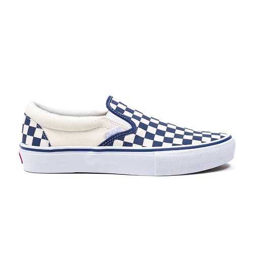 кеды Vans Skate Slip-On Blue Checkerboard