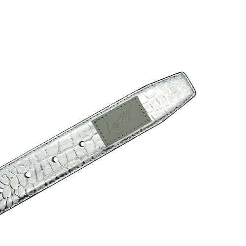 ремень Loosey Premium Croc Silver