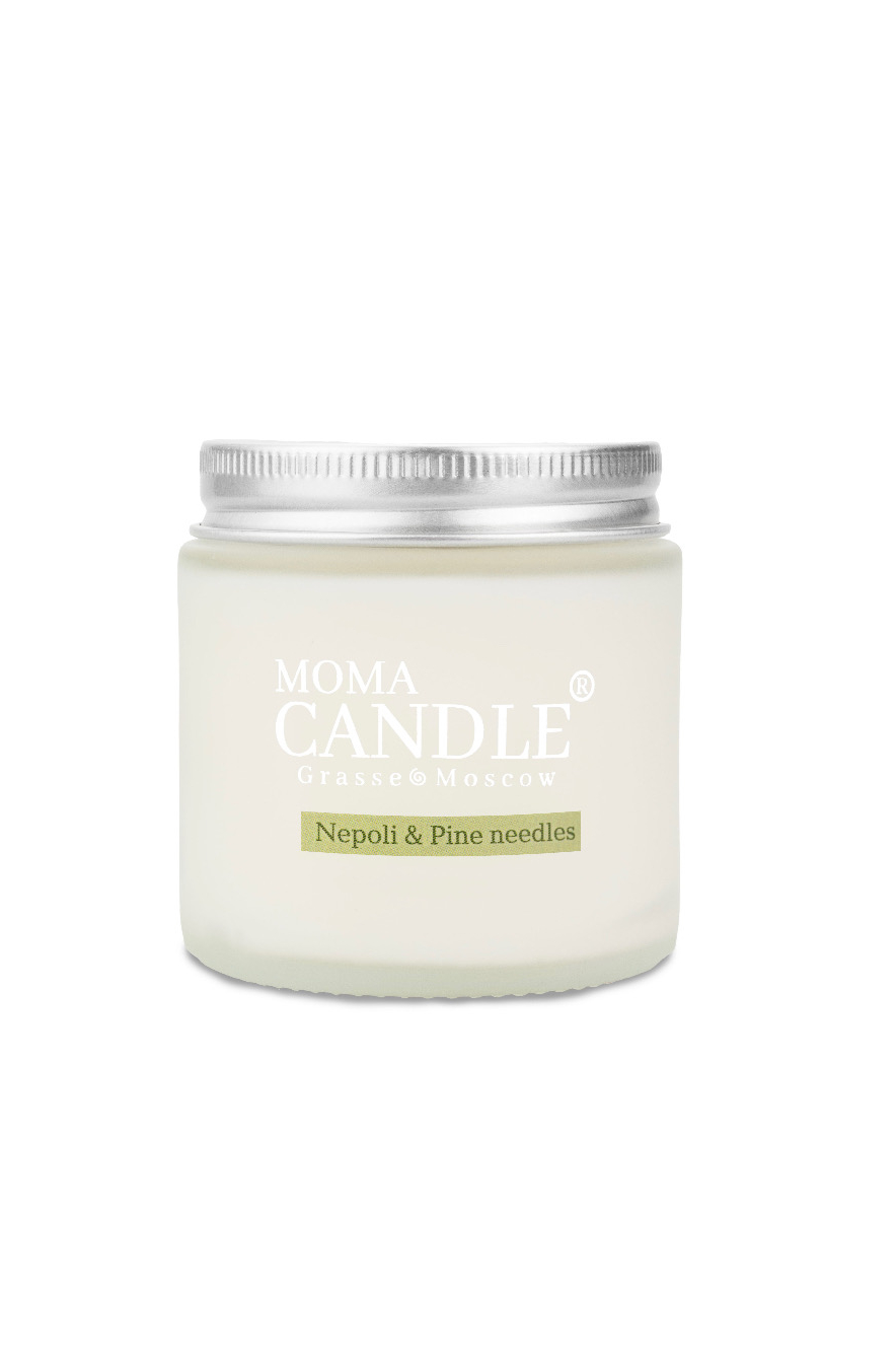 Cвеча "Neroli & Pine needle" ,120 гр.,(матовое стекло)