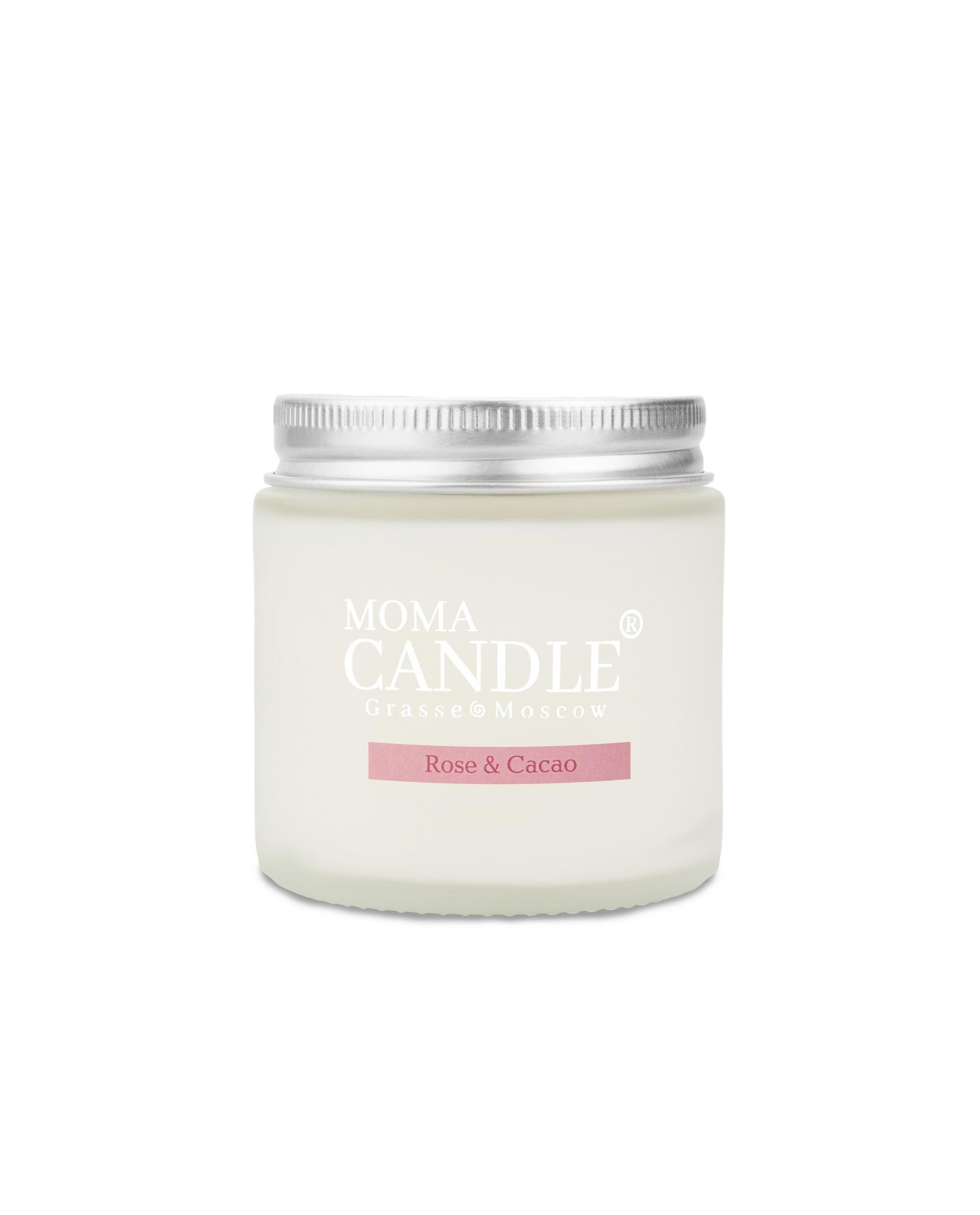 Свеча «Rose & Cacao» , 120 гр.,(матовое.стекло)