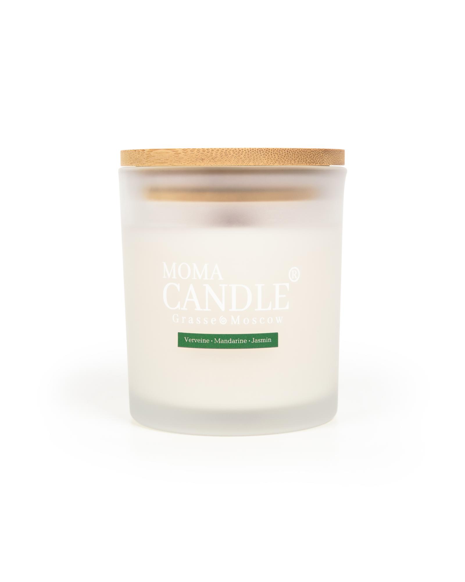 Свеча «Verveine Mandarine Jasmin», 230 гр.,(матовое стекло)