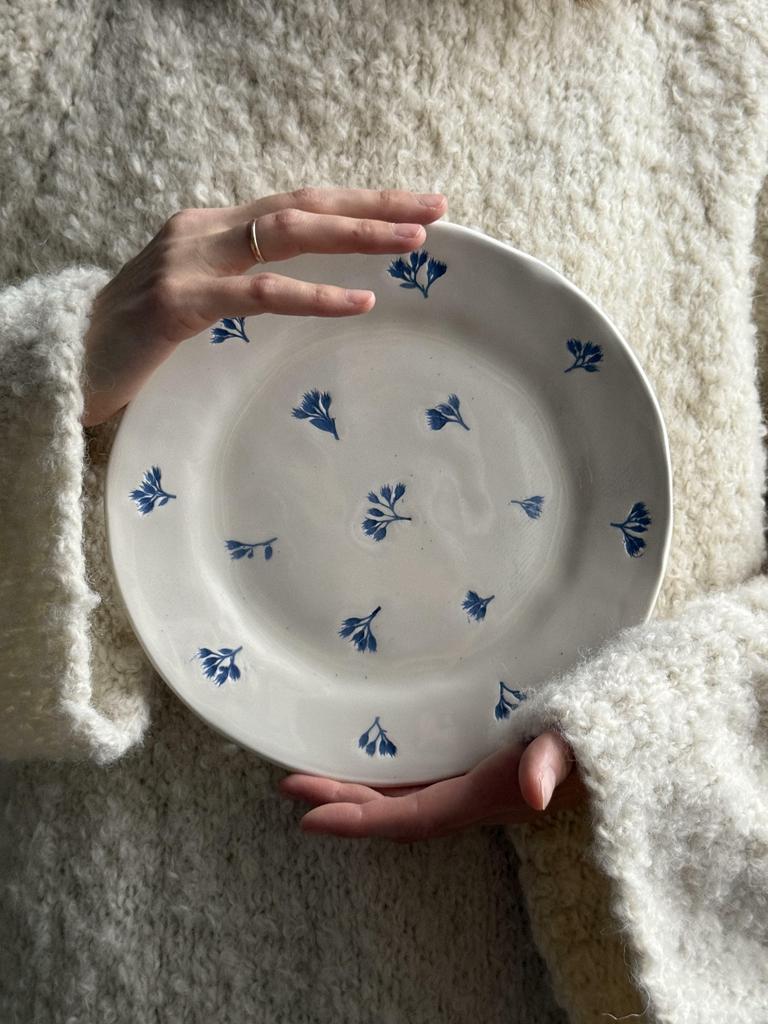 Обеденная тарелка с очитком