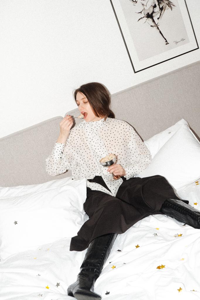 Блуза в горох