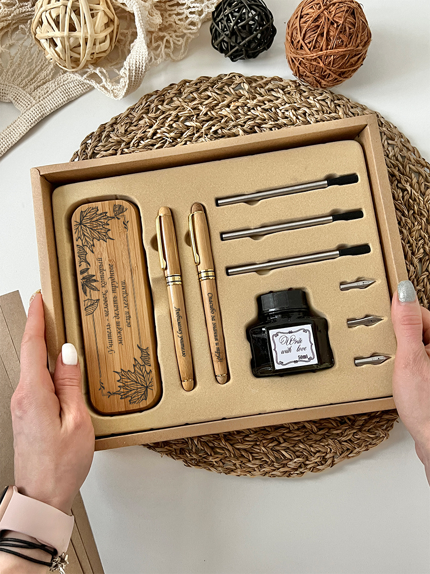 Письменный набор ол инклюзив "Учитель делает трудные вещи легкими"