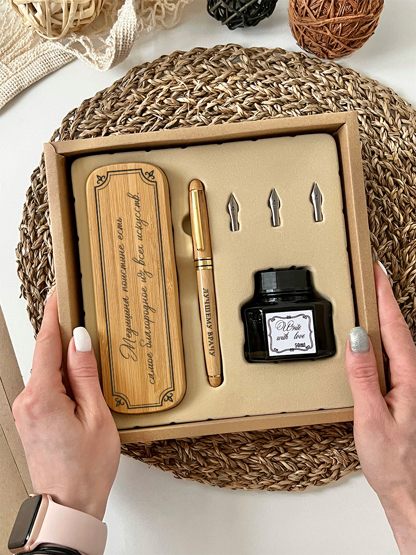 Письменный набор перо "Медицина"