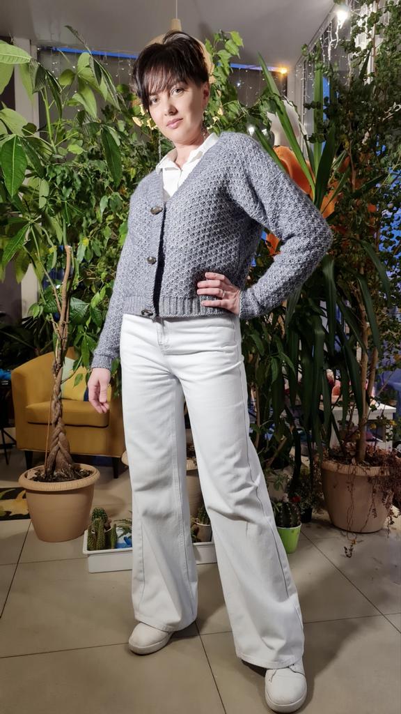 Кардиган укороченный "Меланж"