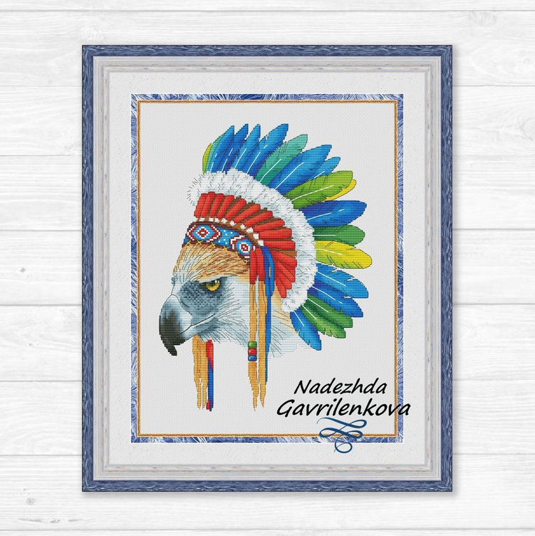 Индейский орел (с зелеными перьями)