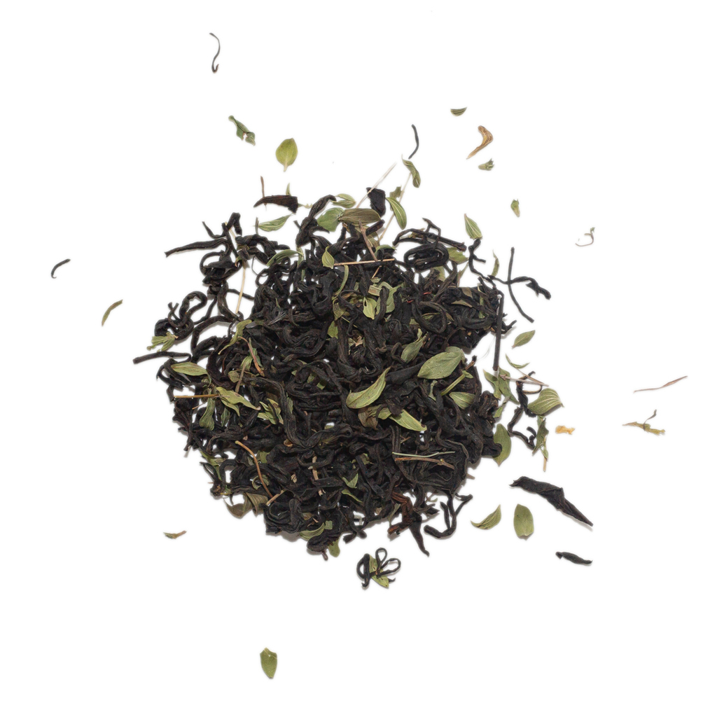 Грузинский цельнолистовой черный чай с чабрецом