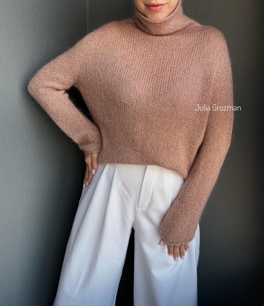 Вязаный свитер (бежевый)