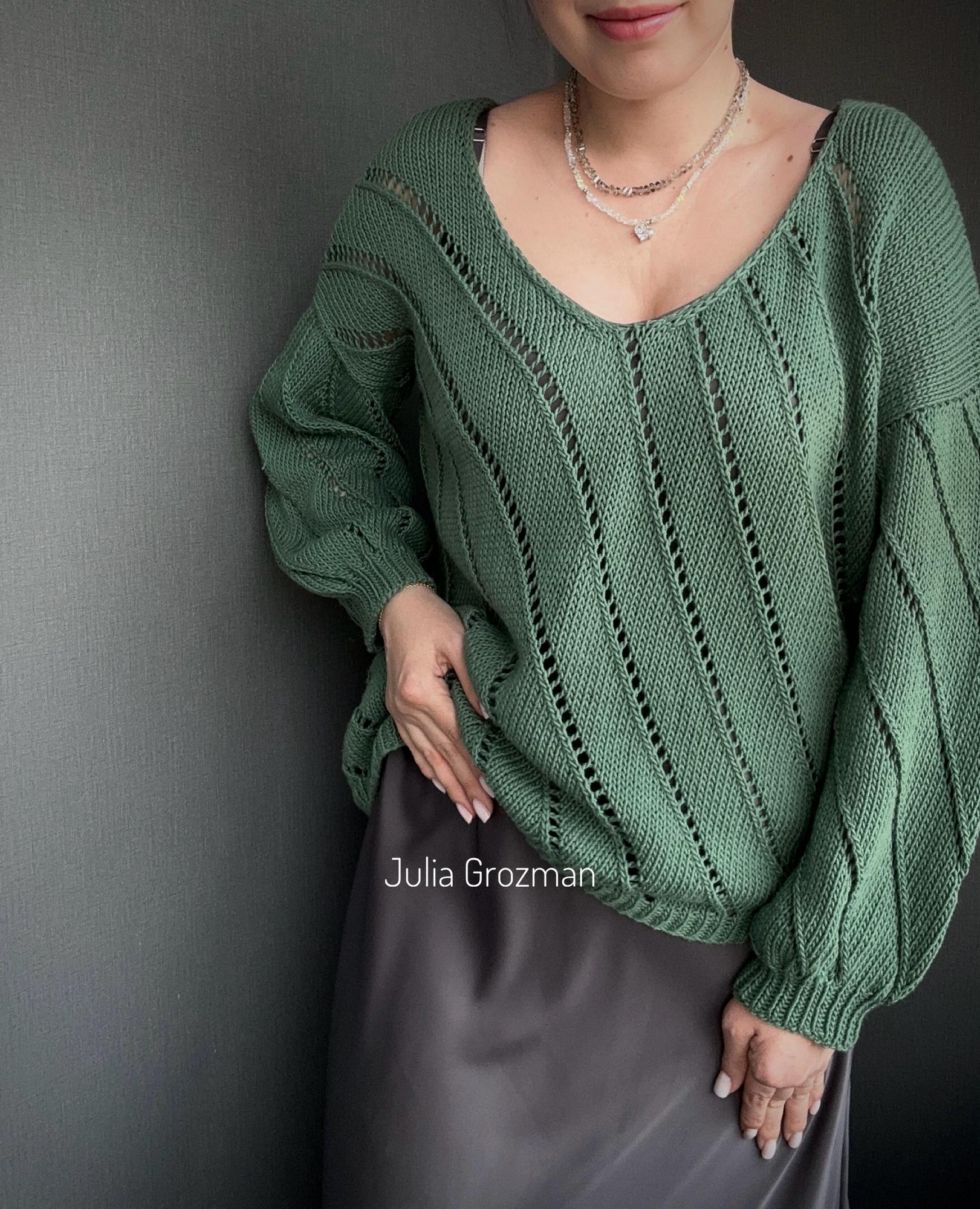 Инструкция по вязанию пуловер Vanessa