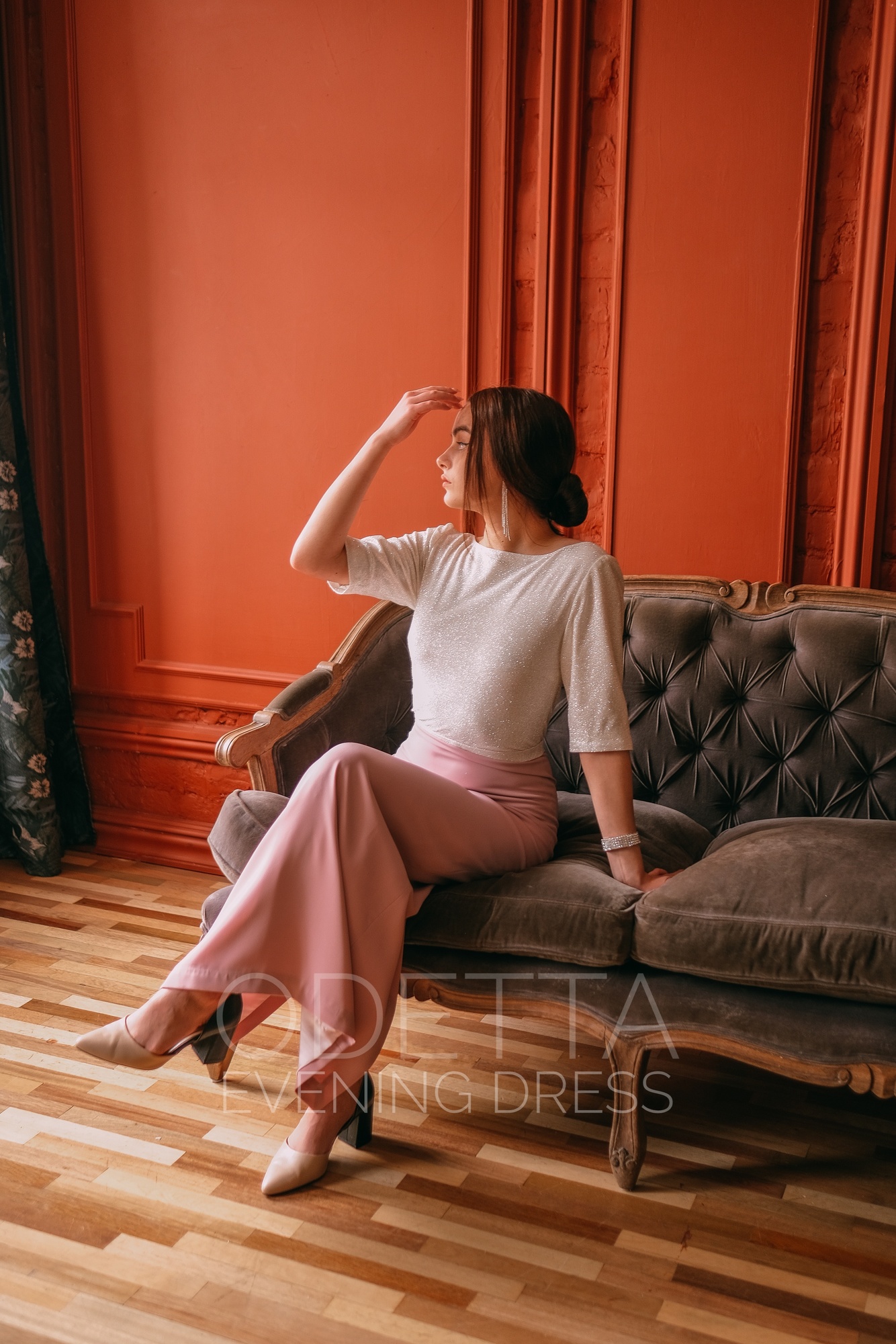 Вечернее платье Агата pink