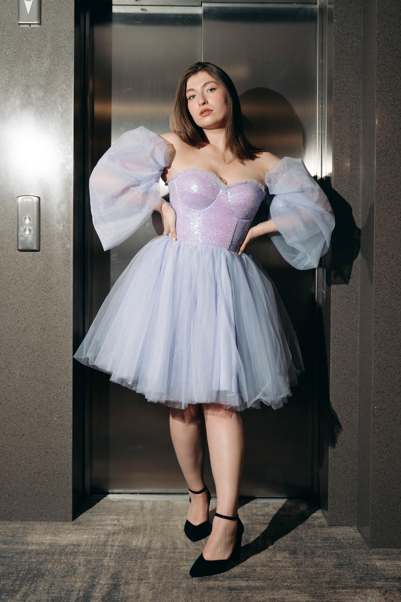 Вечернее платье Павлина Purple