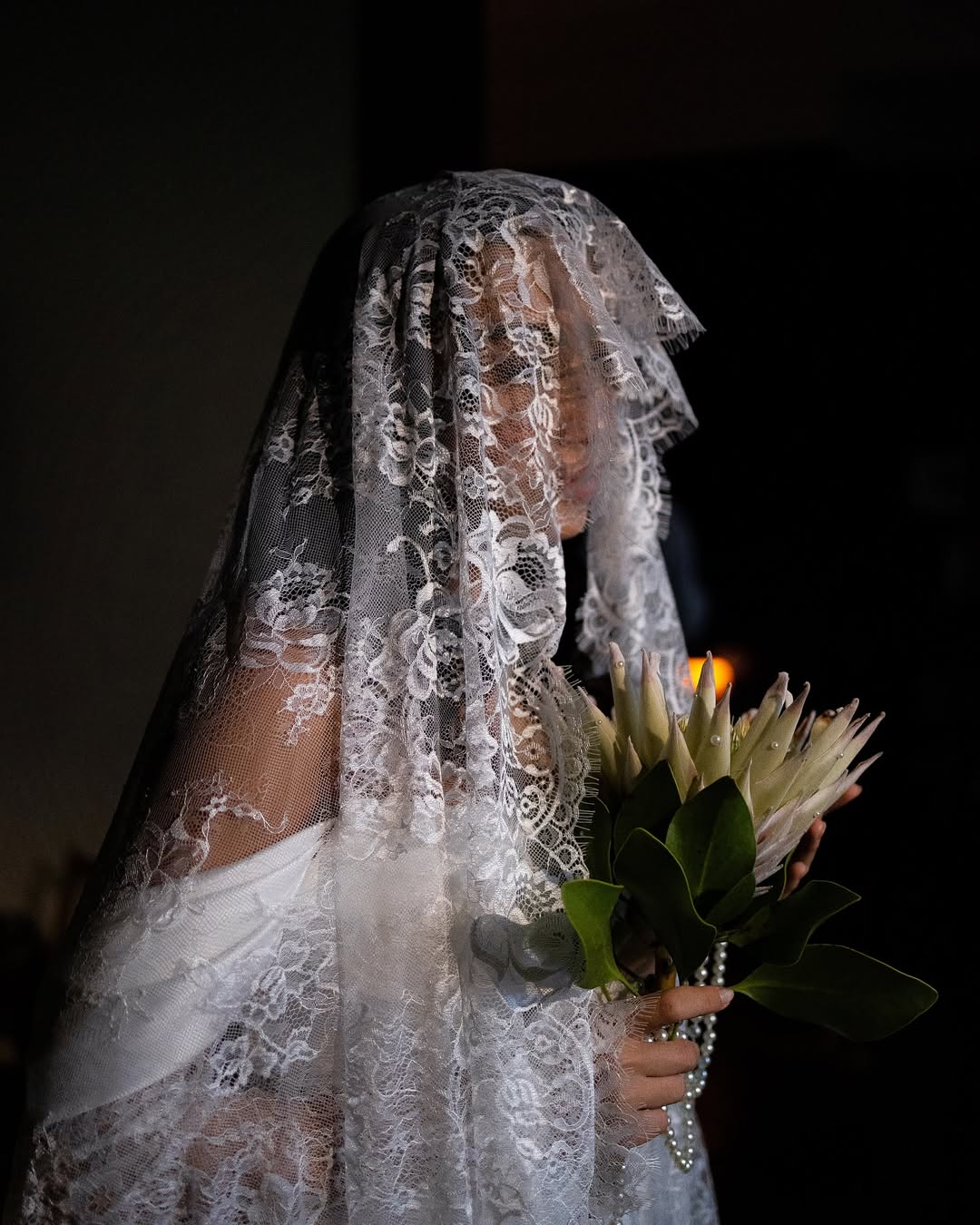 Фата из кружева