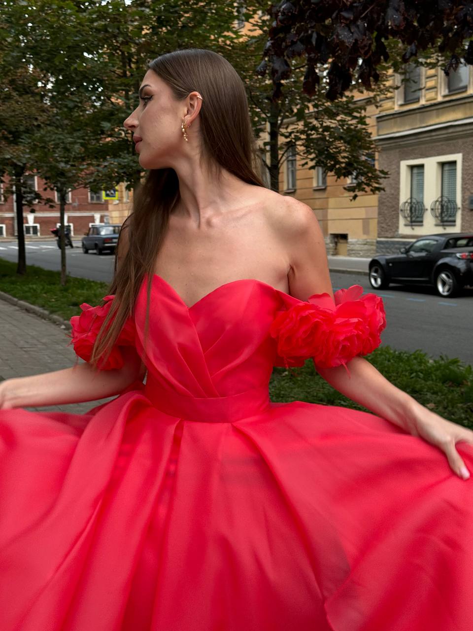 Вечернее платье Кристалл розы