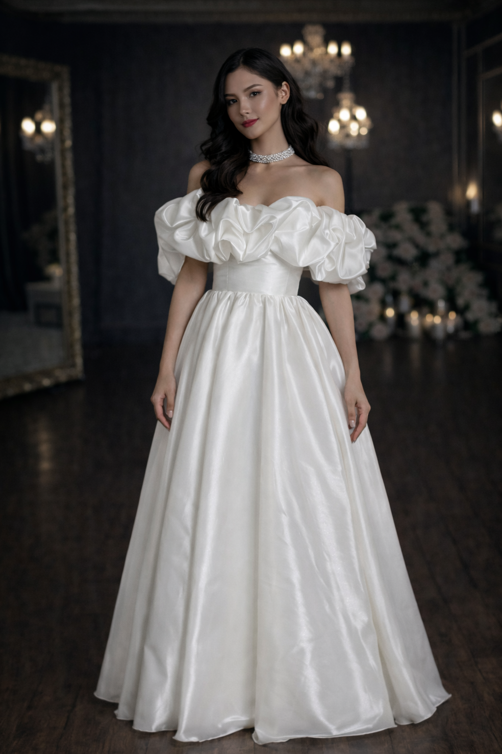 Свадебное платье Кристина атлас