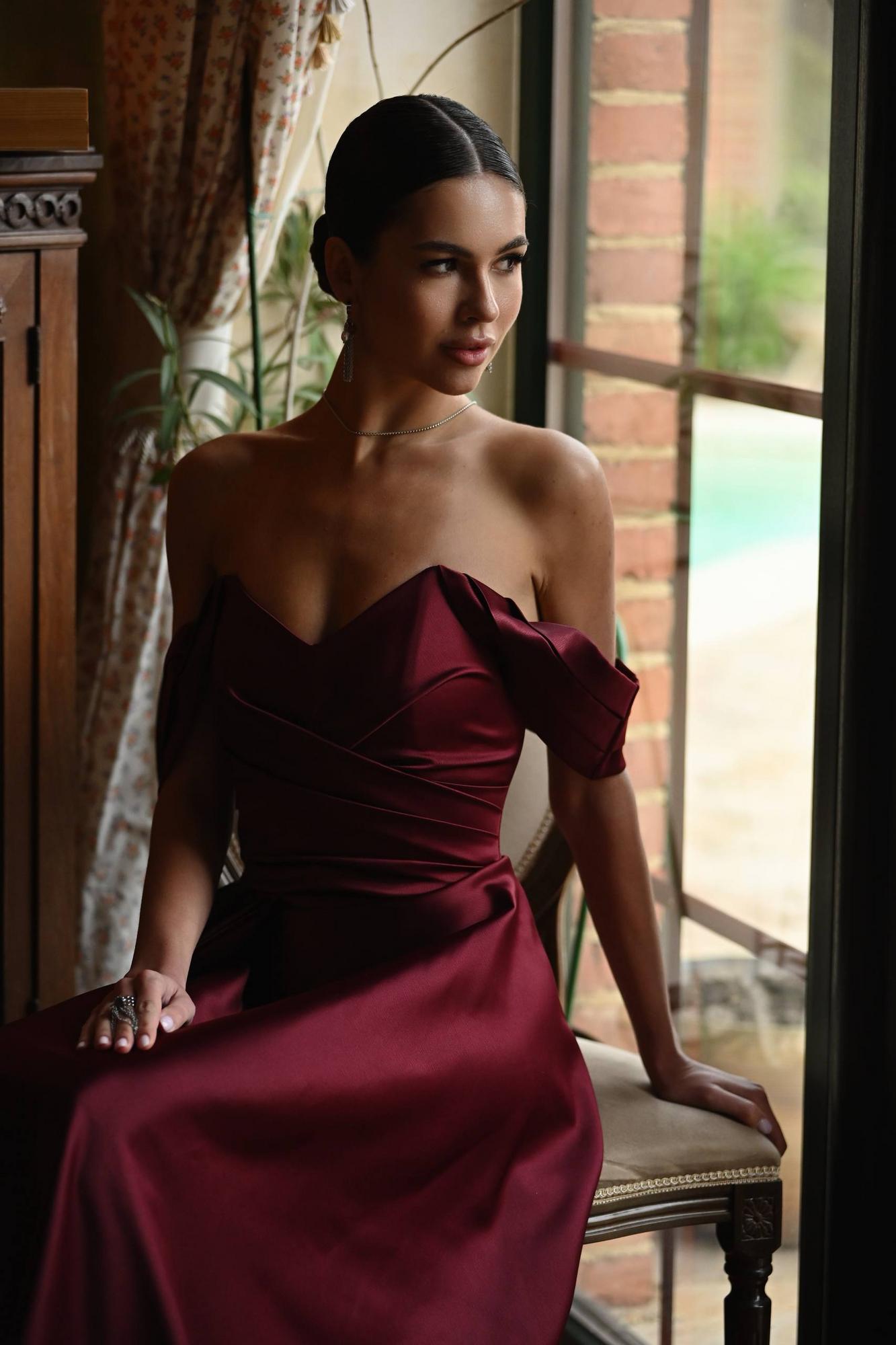 Вечернее платье Варина бордо