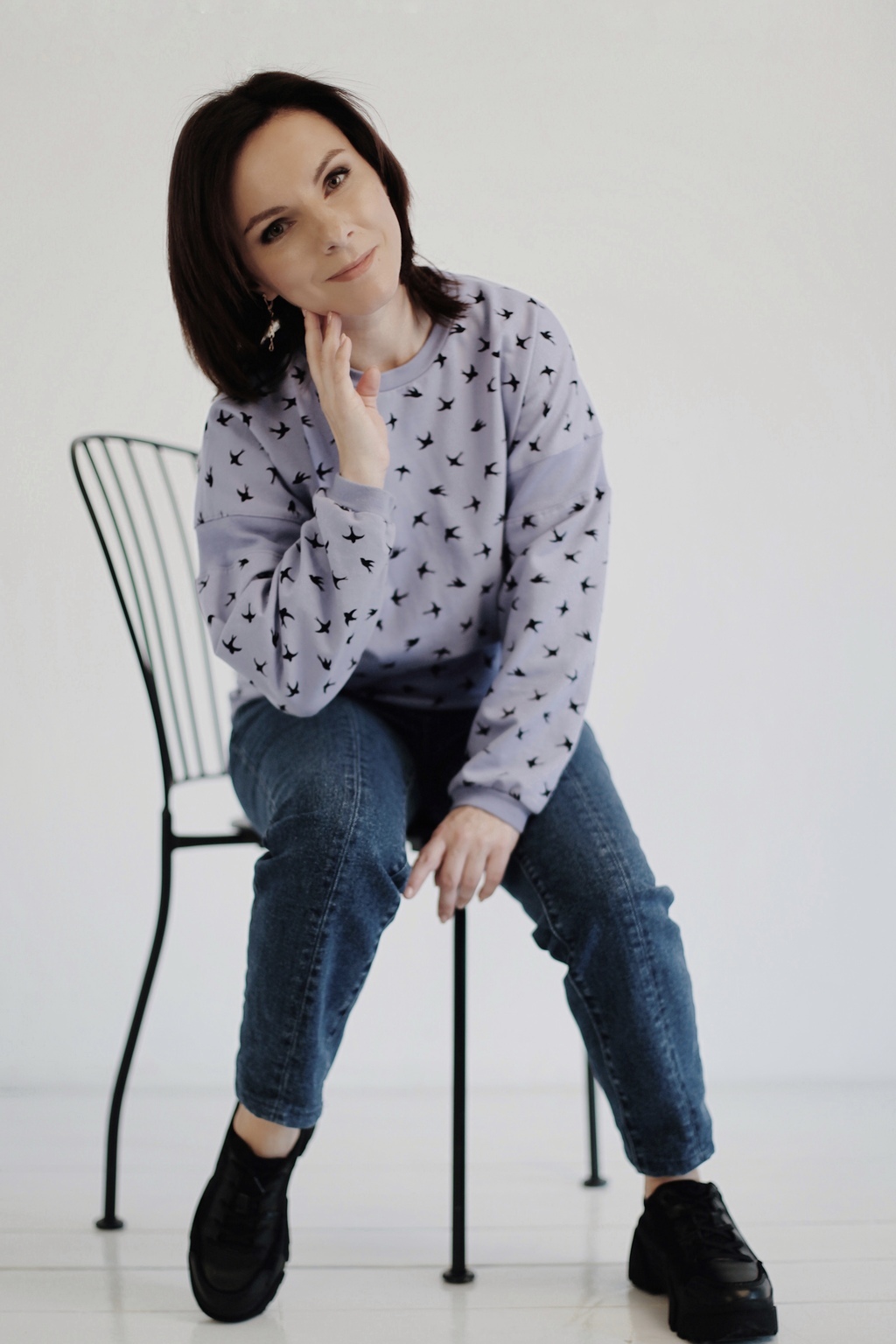 Свитшот «Ласточки», выкройка IVАhm № 9 - размерный ряд