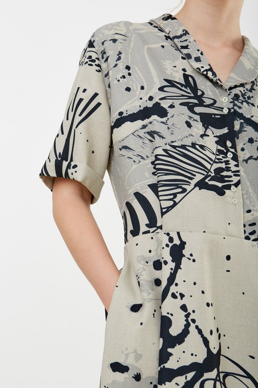 Платье с принтом